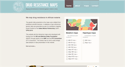 Desktop Screenshot of drugresistancemaps.org