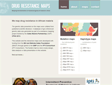 Tablet Screenshot of drugresistancemaps.org